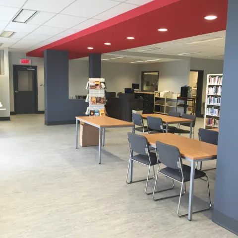 Bibliothèque municipale-scolaire de Daveluyville - Intérieur 1