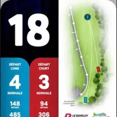 Parcours disc golf 18