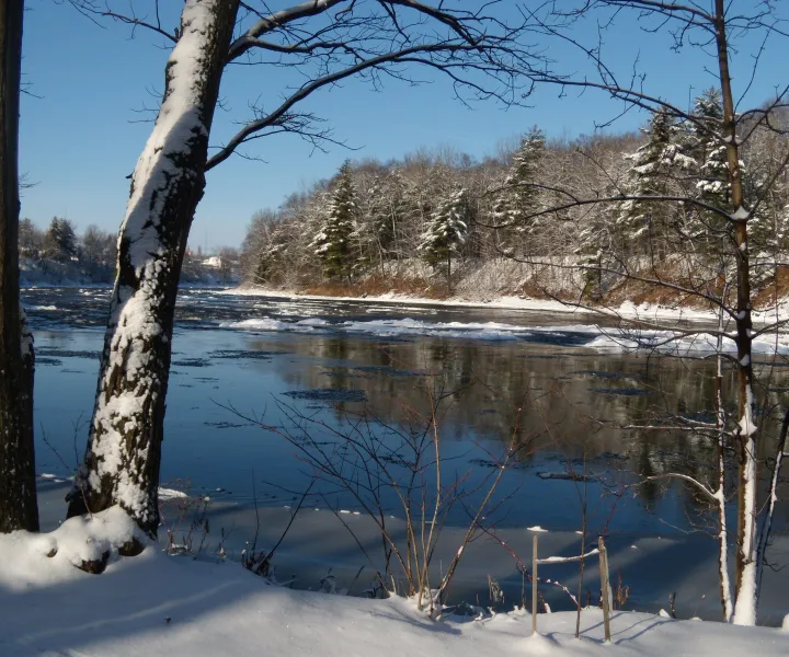 Daveluyville sous la neige