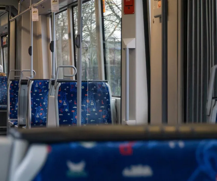 Intérieur d'un autobus
